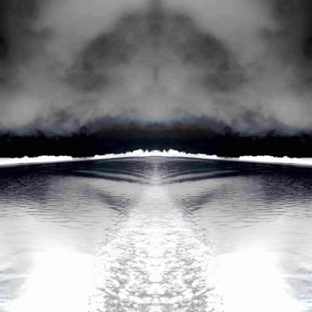 Photographie intitulée "Horizon ligne" par Maëva Faure, Œuvre d'art originale, Photo montage