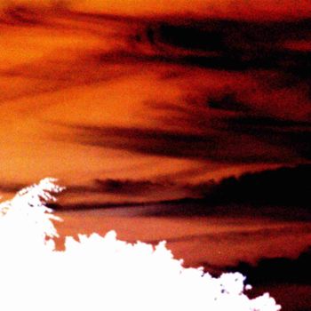 Fotografie getiteld "Sky burning" door Maëva Faure, Origineel Kunstwerk, Gemanipuleerde fotografie