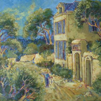 Schilderij getiteld "Enfance en Provence" door Fauve En Provence, Origineel Kunstwerk, Anders