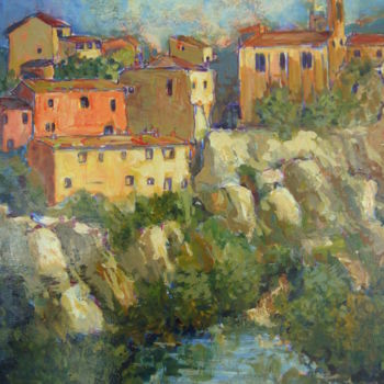 Painting titled "Village fauve" by Fauve En Provence, Original Artwork, Other