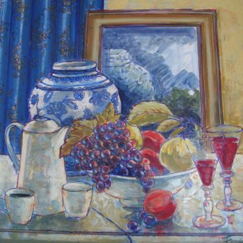 Painting titled "convivialité" by Fauve En Provence, Original Artwork, Other