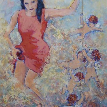 Peinture intitulée "La créatrice" par Fauve En Provence, Œuvre d'art originale, Autre