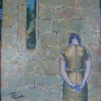 Painting titled "mur- ielle" by Fauve En Provence, Original Artwork, Other