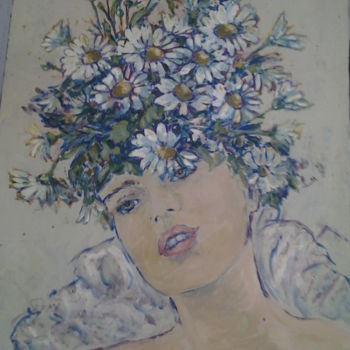 Painting titled "Marguerite" by Fauve En Provence, Original Artwork, Other