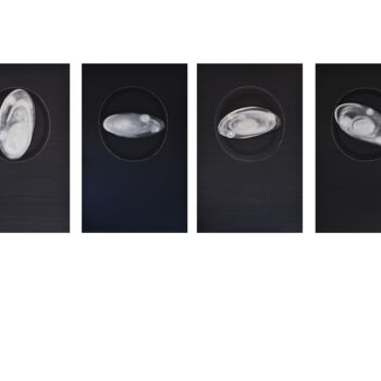 Картина под названием "The Circle Theory-T…" - Faye Zxz, Подлинное произведение искусства, Масло