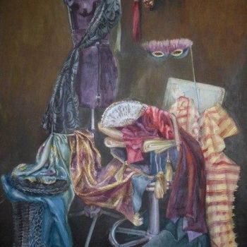 Картина под названием "Перед карнавалом" - Марина Фазанова, Подлинное произведение искусства, Масло