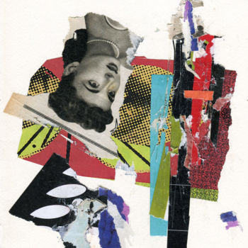 Collages getiteld "Decollage" door Fabrizio Bandini, Origineel Kunstwerk