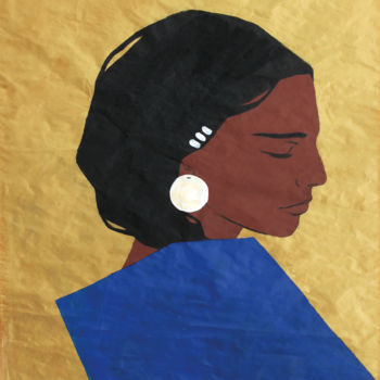 Painting titled "wakanda" by Françoise Bonnafoux, Original Artwork