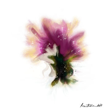 Digital Arts titled "Série Bouquet" by Fcentrone, Original Artwork, Digital Painting