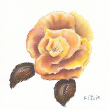 绘画 标题为“Rose Chateaubriand” 由F. Claire, 原创艺术品, 油