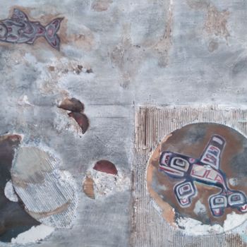 Painting titled "Osea NO" by Redvanart, Original Artwork, Collages