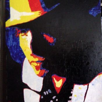 Peinture intitulée "Bob Dylan" par Fabrice Daluseau, Œuvre d'art originale