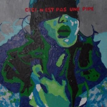 Peinture intitulée "CECI N'EST PAS UNE…" par Fabrice Daluseau, Œuvre d'art originale