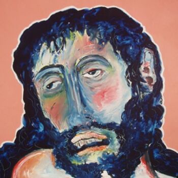 Schilderij getiteld "Christ gisant 4 ( d…" door Francis Denis, Origineel Kunstwerk