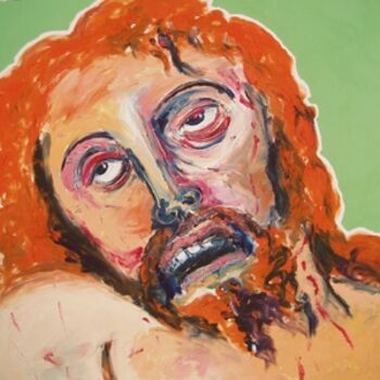 Pintura intitulada "Christ gisant 6 ( d…" por Francis Denis, Obras de arte originais