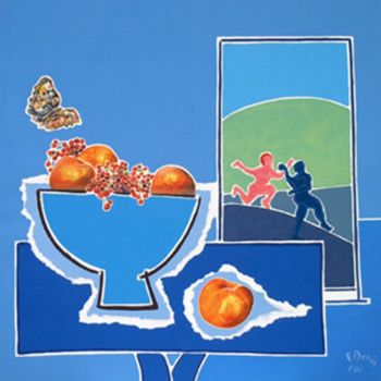 Pintura intitulada "L'été" por Francis Denis, Obras de arte originais