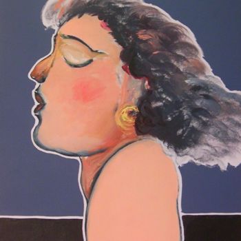 Pintura titulada "Le baiser" por Francis Denis, Obra de arte original, Oleo