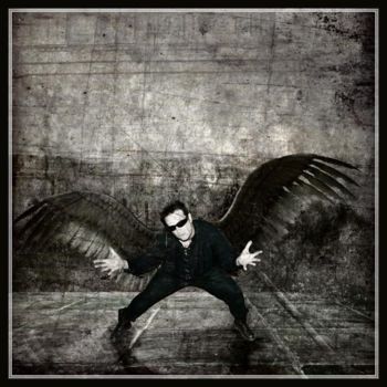 Digitale Kunst mit dem Titel "L'aigle noir" von Fabienne Botte " Febee", Original-Kunstwerk, Digitale Malerei