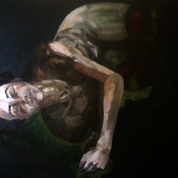 Картина под названием "En el suelo" - Federico Pedro, Подлинное произведение искусства, Другой