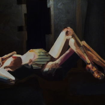 Malerei mit dem Titel "Mujer encinta recos…" von Federico Pedro, Original-Kunstwerk, Andere