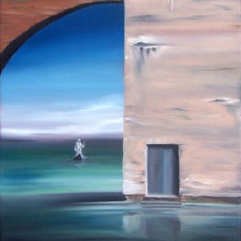 Painting titled "Solace" by Dj Fedeli, Original Artwork, Oil