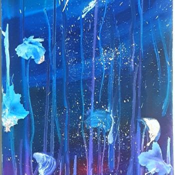 Pittura intitolato "Pioggia di farfalle" da Fede - Emozioni Dipinte, Opera d'arte originale, Olio