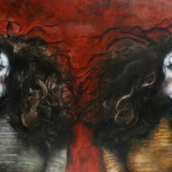Peinture intitulée "Solitudini II / Lon…" par Federica Belloli, Œuvre d'art originale, Acrylique