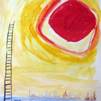 Painting titled "gran sol" by Federico Bassi (fester), Original Artwork, Oil