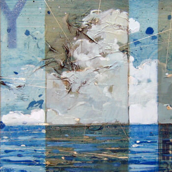 Картина под названием "Mare II" - Federico Pisciotta, Подлинное произведение искусства, Масло Установлен на Деревянная рама…
