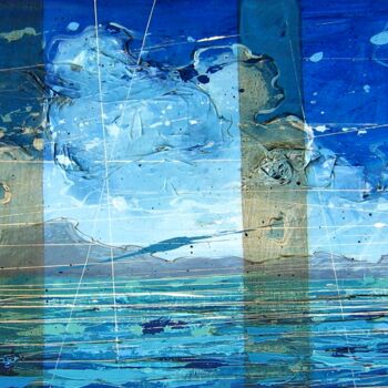 Картина под названием "Mare III" - Federico Pisciotta, Подлинное произведение искусства, Масло Установлен на Деревянная рама…