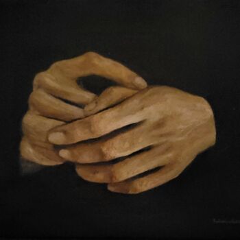 Malerei mit dem Titel "Hands" von Federico Rizzo, Original-Kunstwerk, Öl