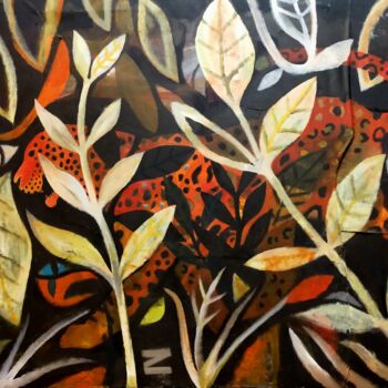 Pittura intitolato "Hidden jaguar" da Federico Womb, Opera d'arte originale, Olio