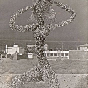 Sculpture titled "Solyviento" by Bousquet Federico, Original Artwork, Metals