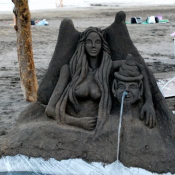 Skulptur mit dem Titel "14747_1259813649168…" von Bousquet Federico, Original-Kunstwerk, Sand