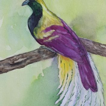 "Paradiesvogel" başlıklı Tablo Katrin Schröder tarafından, Orijinal sanat, Suluboya