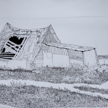 Рисунок под названием "Заброшенный дом" - Егор Федоров, Подлинное произведение искусства