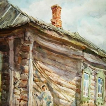 「Русское зодчество.」というタイトルの絵画 Fedorによって, オリジナルのアートワーク, オイル