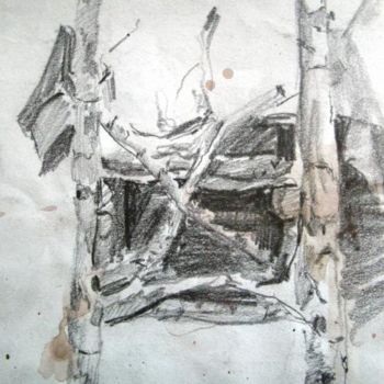 Dibujo titulada "Дедово кресло." por Fedor, Obra de arte original, Otro