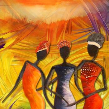 Digital Arts titled "405 Africaine" by Christine, Original Artwork, Digital Painting