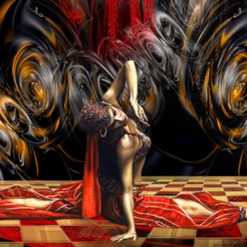 Arts numériques intitulée "443 Danseuse" par Christine, Œuvre d'art originale, Peinture numérique