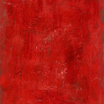 Painting titled "DEEP RED" by Fg, Original Artwork, Oil