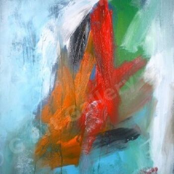 Painting titled "ABSTRACTION 18" by Fg, Original Artwork, Oil