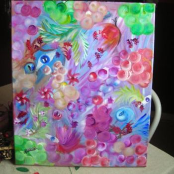 Painting titled "FANTASIA1" by Felinne, Original Artwork