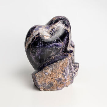 Rzeźba zatytułowany „Corazón doble” autorstwa Felipe Cesar D'Oliveira, Oryginalna praca, Kamień