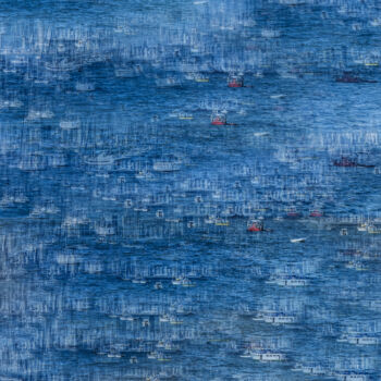 Fotografia intitulada "Pacific ocean abstr…" por Felipe Hueb, Obras de arte originais, Fotografia Manipulada