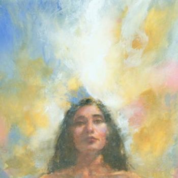 Malerei mit dem Titel "Carly" von Felipe Echevarria, Original-Kunstwerk, Aquarell
