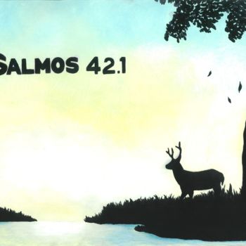 Painting titled "Salmos 42.1" by Felippe Silva, Original Artwork