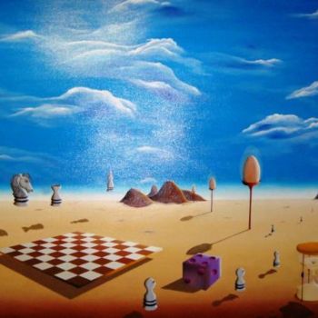 Pintura intitulada "Xadrezox - O jogo d…" por Felippe H. Soares, Obras de arte originais