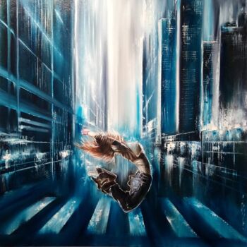 Pintura titulada "Street dance" por Felix Boulay, Obra de arte original, Oleo