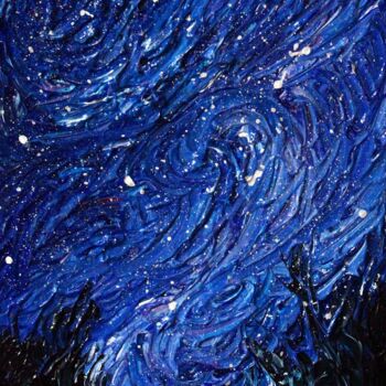 Картина под названием "Color of the Sky pa…" - Felix Concepcion, Подлинное произведение искусства, Акрил